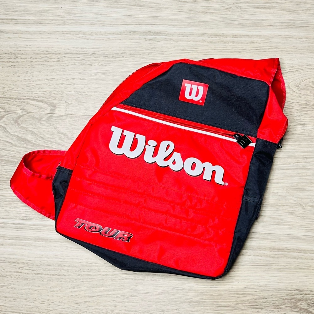 Wilson Tour Red and Black Backpack outdoor casual